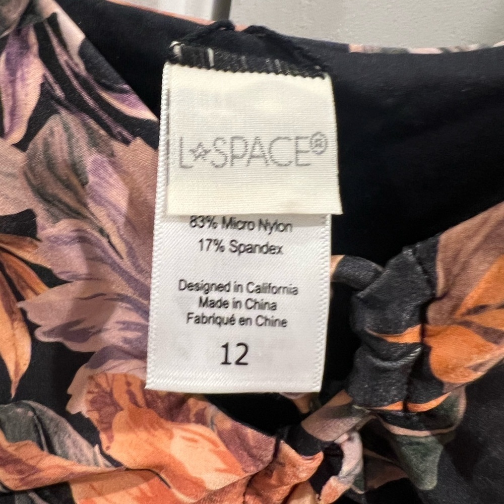 L*Space NWOT Topanga One-Piece Swimsuit Size 12 - Picture 5 of 8